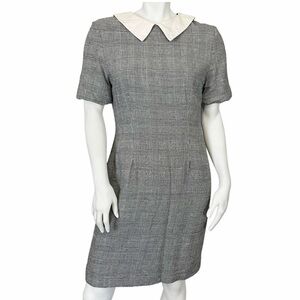 Brooks Brothers Gray Mini Dress with White Collar